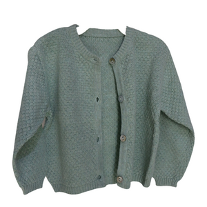 Sea-Green Angrakha Sweater for Baby I 100% Organic Cotton - Mojopanda Organic  Store
