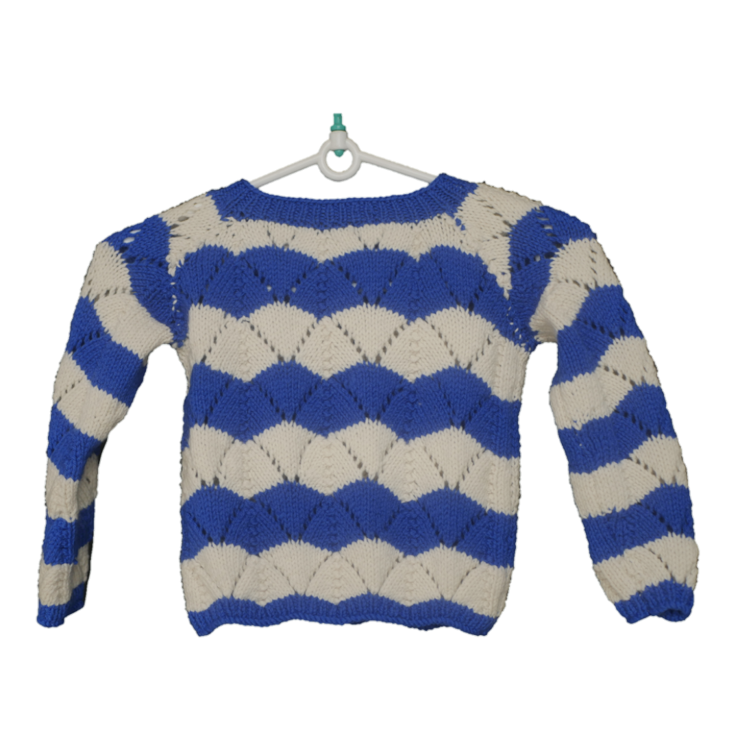 Ocean waves - Woollen Cardigan I 100% Organic wool - Mojopanda Organic  Store