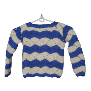 Ocean waves - Woollen Cardigan I 100% Organic wool - Mojopanda Organic  Store