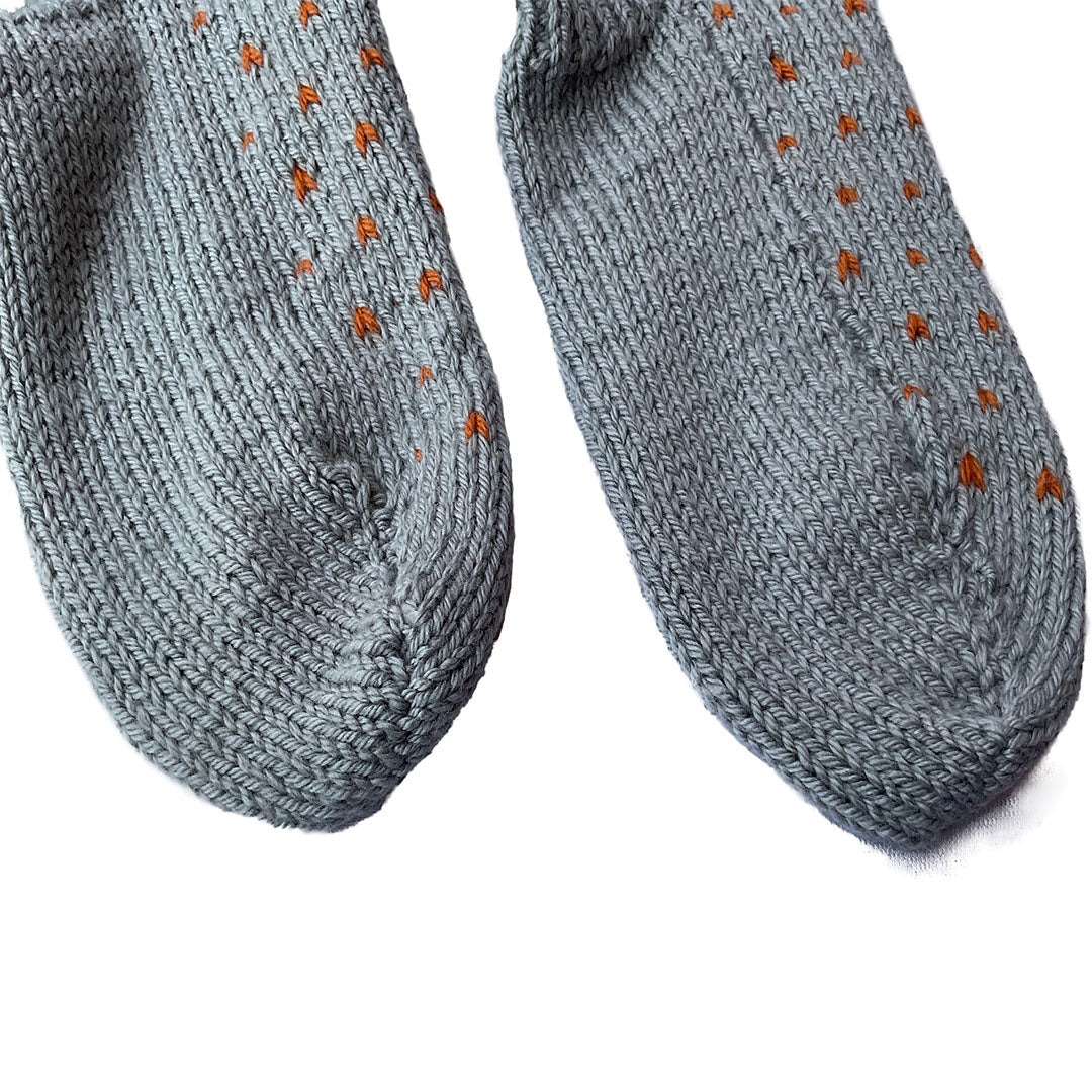 Organic Wool | Socks  For Men & Women | Ultimate Grey & Tomato Cream - Mojopanda Organic  Store