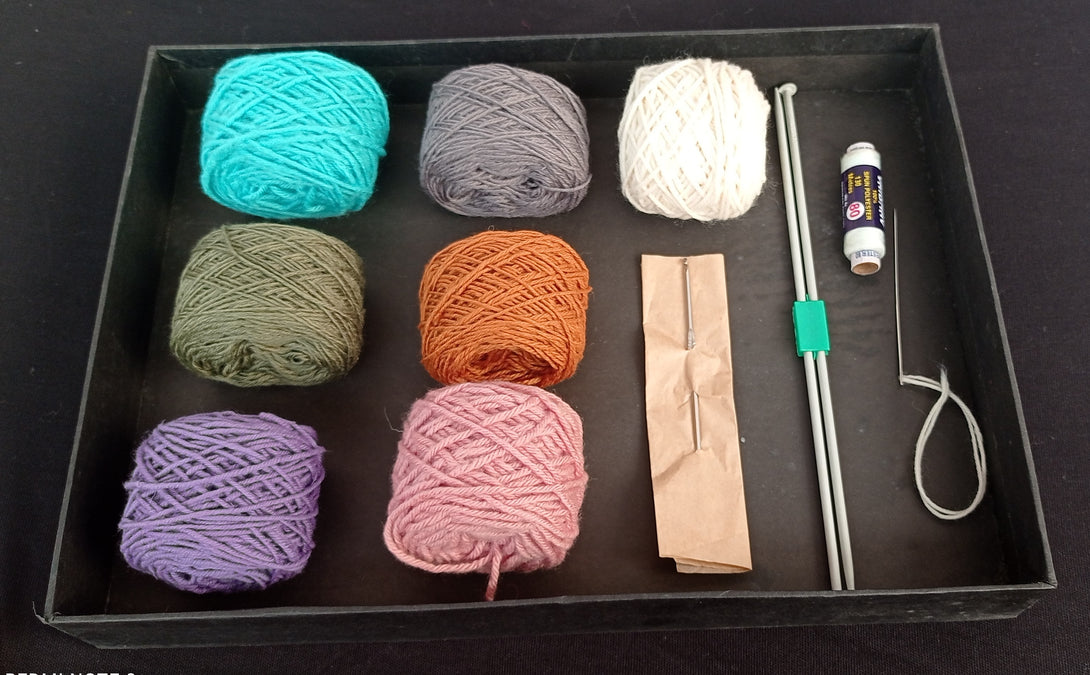 Wool Hand Knitting Kit - Mojopanda Organic  Store