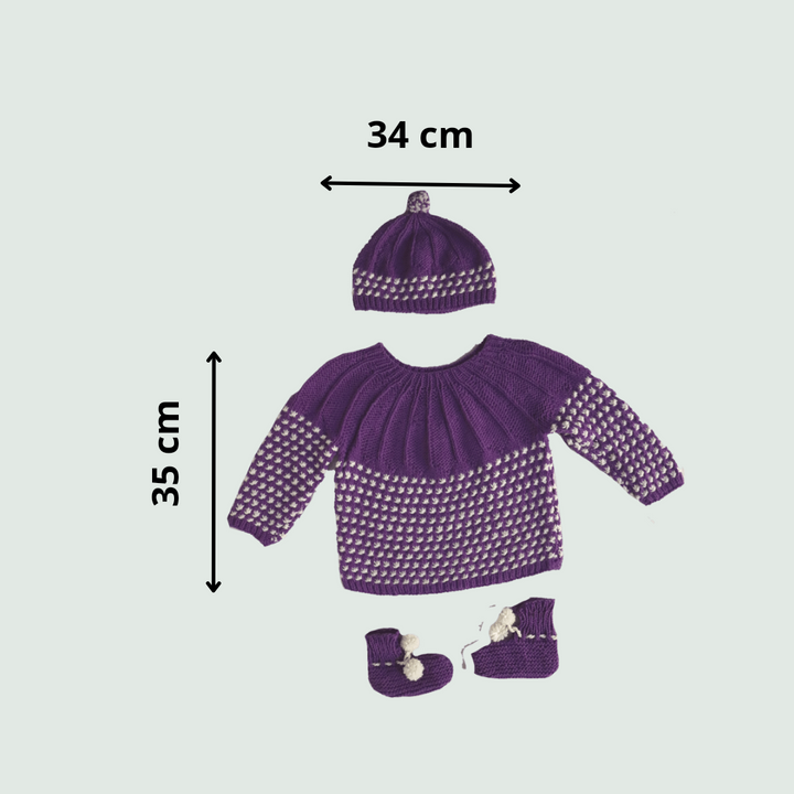 Organic-Woollen-Set-Baby-Purple