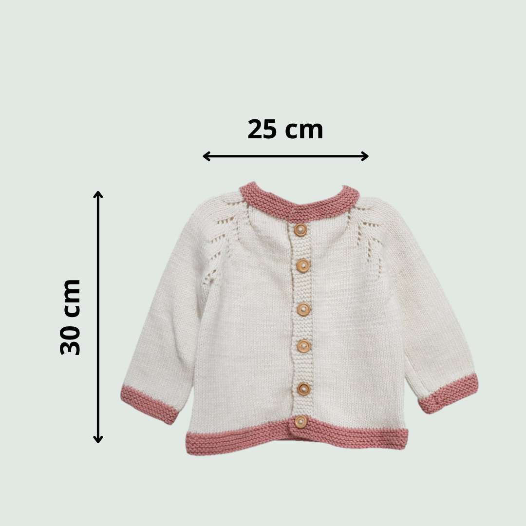 Border Brown Sweater for Baby | 100% Organic Wool - Mojopanda Organic  Store