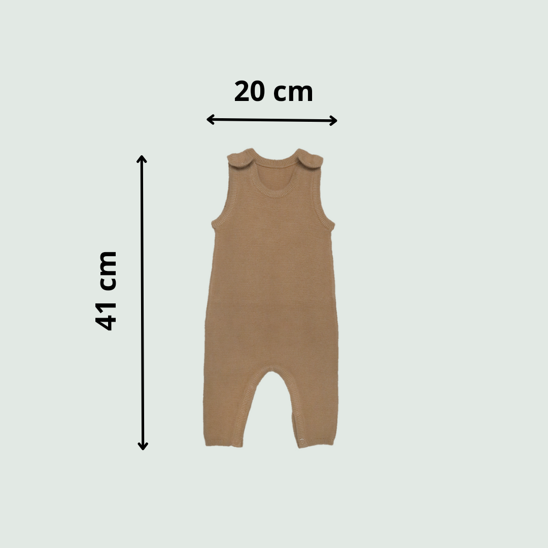 Organic-Cotton-Baby-Romper-Hazelnut