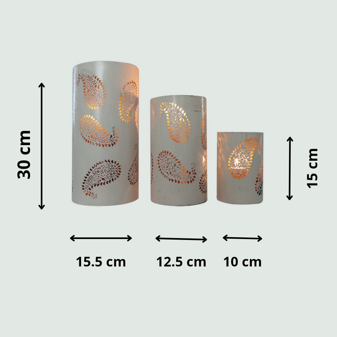 T Light Holder - Set of Three - Mojopanda Organic  Store