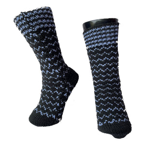 Organic Wool | Socks For Men & Women |  Black & Wild Blue - Mojopanda Organic  Store