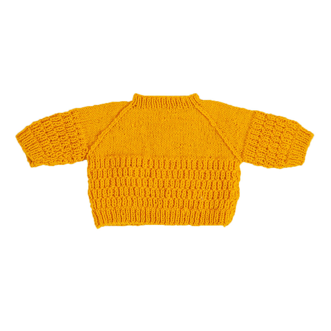 Organic Wool  |  Pullover  |  Day Lily - 0-1 Month - Mojopanda Organic  Store