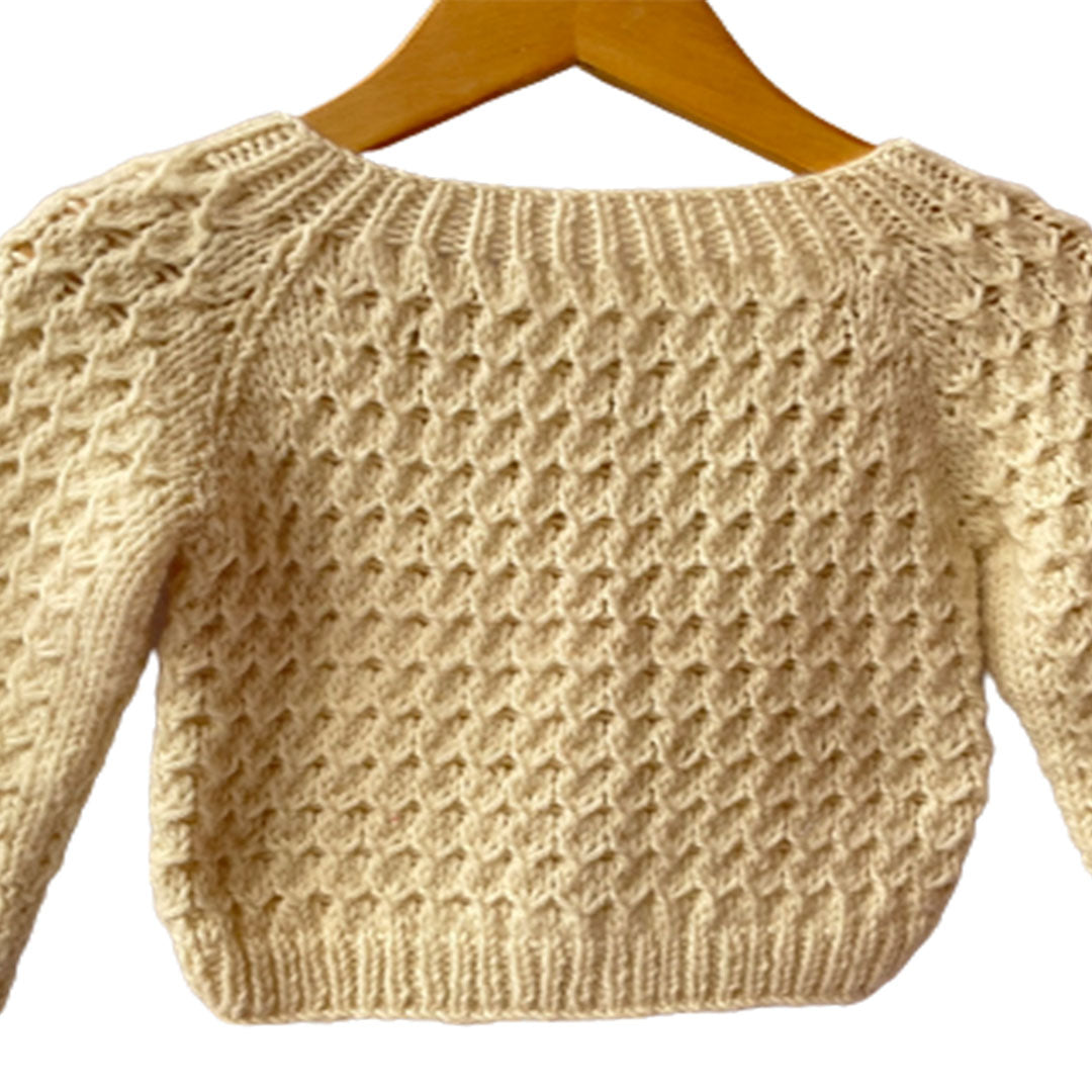 Ivory Cardigan for Boys | 100% Organic Wool - Mojopanda Organic  Store