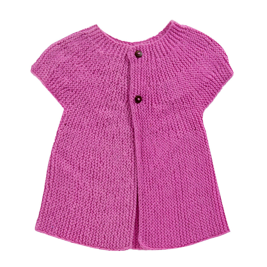 Frock Olive Green, Mustard Yellow & Classic Rose  | For Baby Girl | 100% Organic Wool | Size-3 Years - Mojopanda Organic  Store