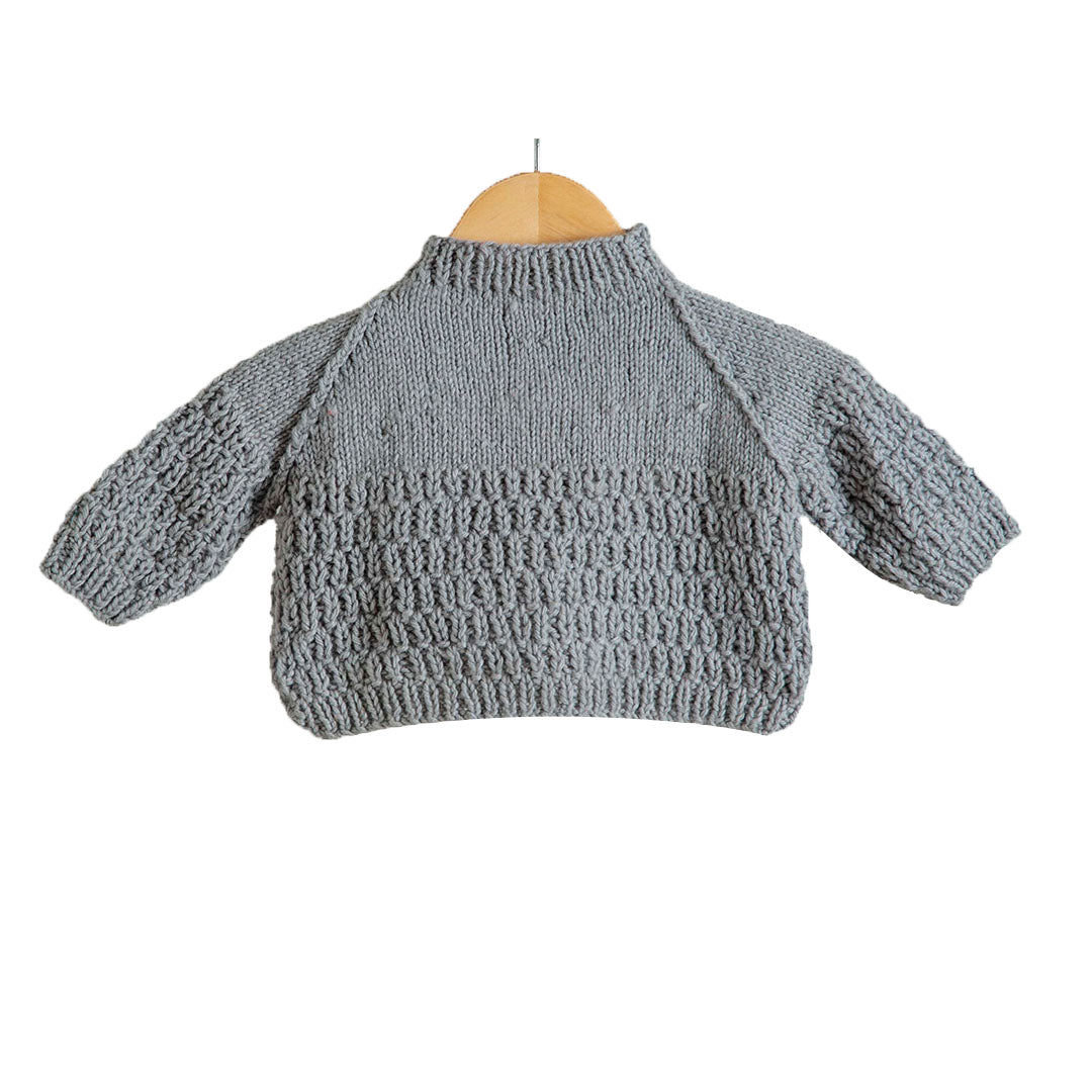 Organic Wool | Pullover | Ultimate Grey - 0-1 Months - Mojopanda Organic  Store