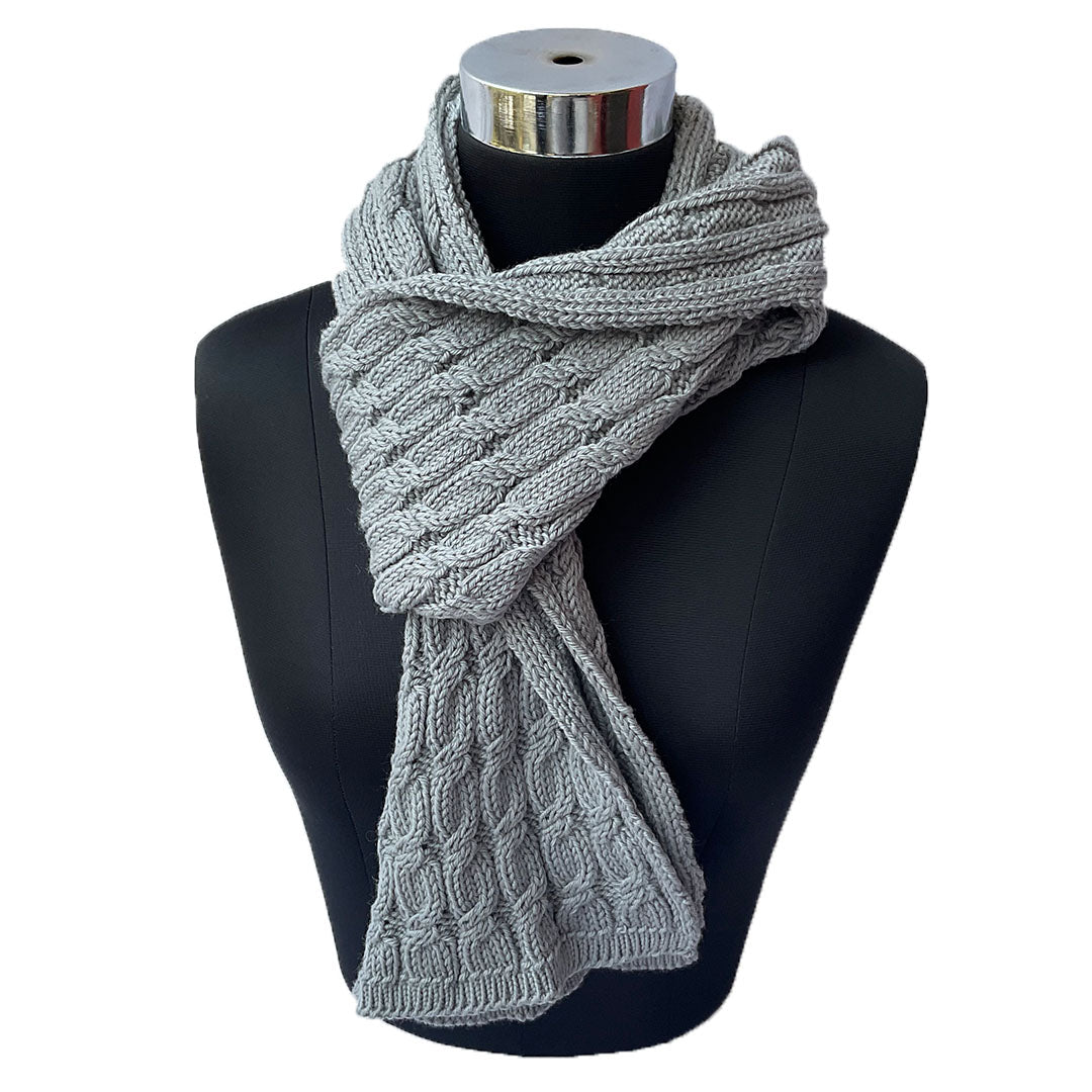 Mufflers & Neck Warmer | Ultimate Grey | 100% Premium Wool | For Women - Mojopanda Organic  Store