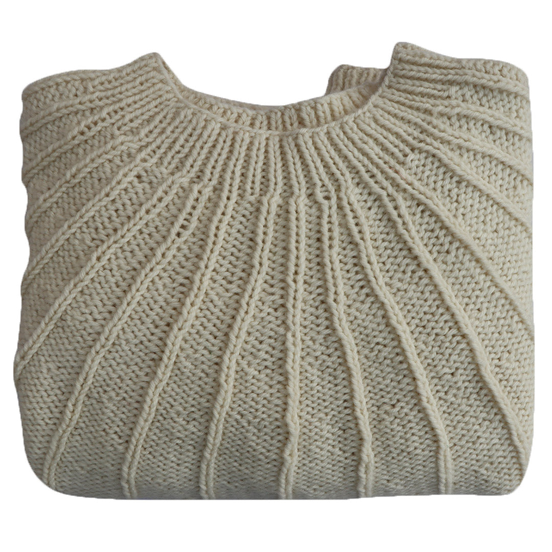 Organic Wool  | Pullover |   Ivory - Mojopanda Organic  Store
