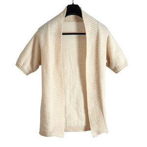 Organic Wool |  Cardigan  |  Ivory - Mojopanda Organic  Store