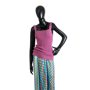 Organic Wool  |  Tank Top  | Turkish Rose - Mojopanda Organic  Store