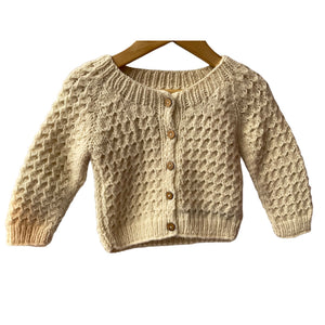 Ivory Cardigan for Boys | 100% Organic Wool - Mojopanda Organic  Store