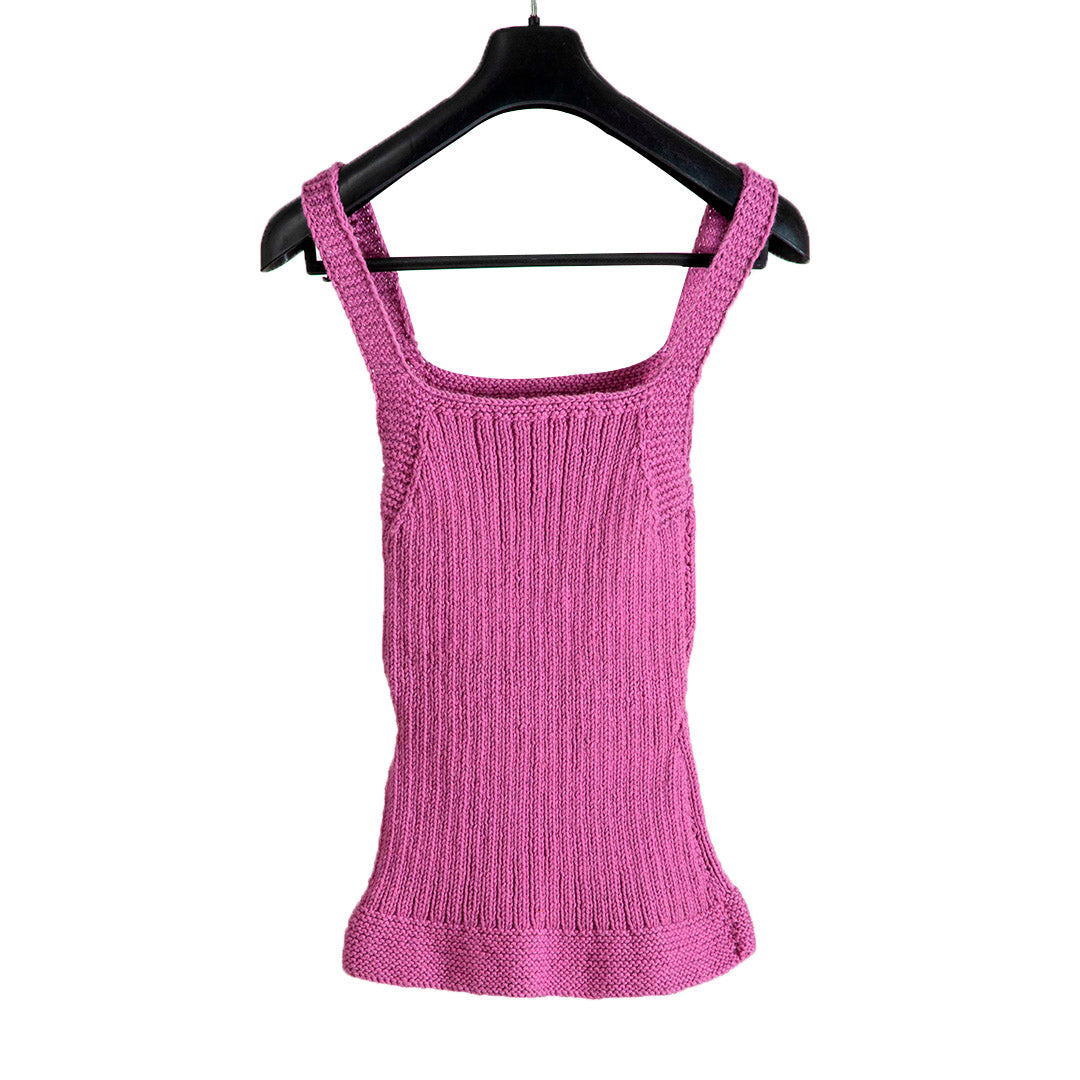 Organic Wool  |  Tank Top  | Turkish Rose - Mojopanda Organic  Store