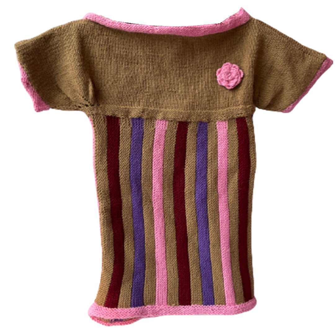 Frock Multi  | For Baby Girl | 100% Organic Wool - Mojopanda Organic  Store