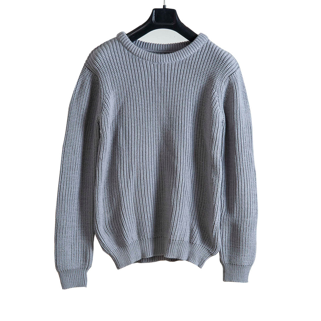 Pullover Round  Neck  - Ultimate Grey   |  For Men  |  100% Organic Wool - Mojopanda Organic  Store