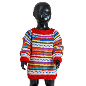 Organic Wool  | Pullover  |  Multi Color - 3 years - Mojopanda Organic  Store