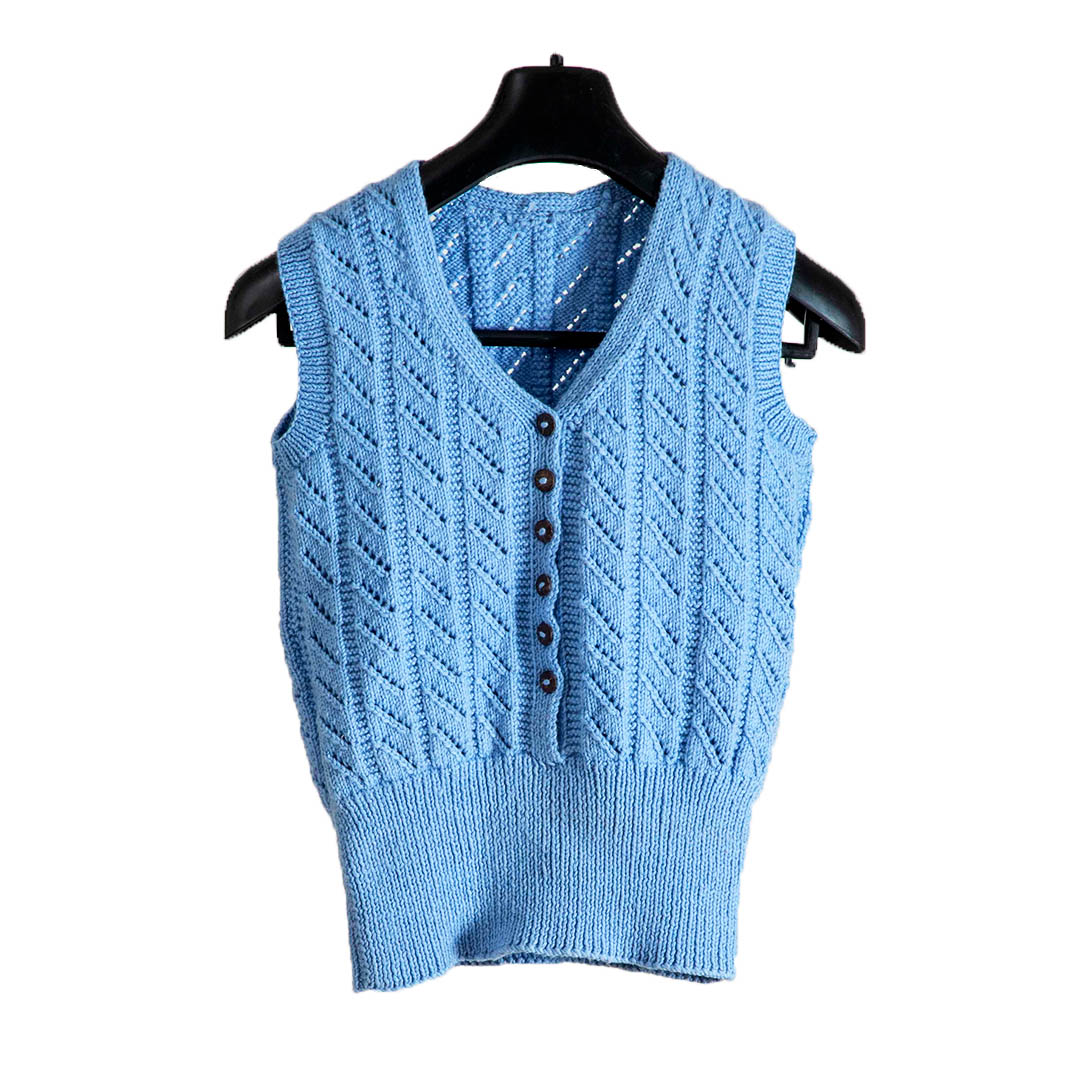 Organic Wool   | Cardigan  |   Wild Blue - Mojopanda Organic  Store