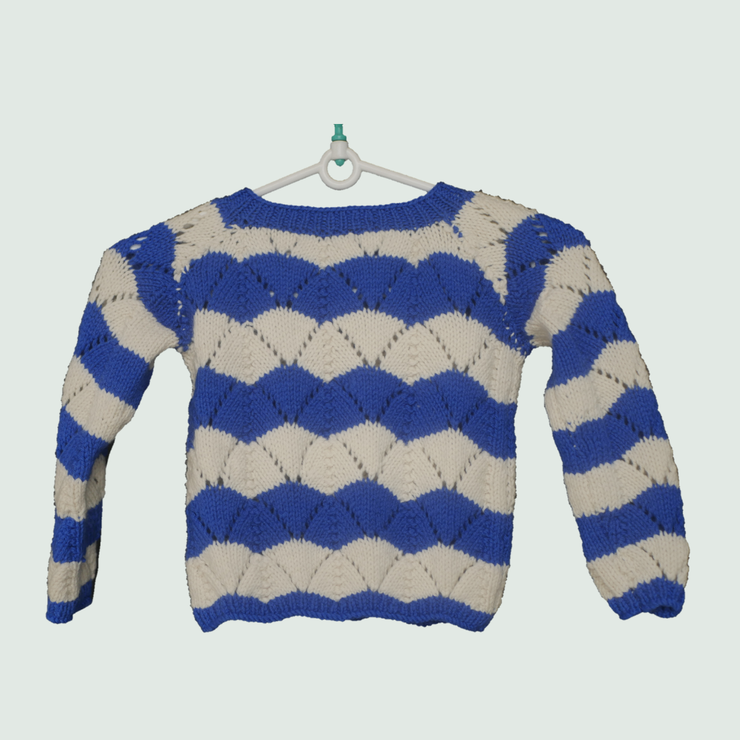 Ocean waves - Woollen Cardigan I 100% Organic wool - Mojopanda Organic  Store