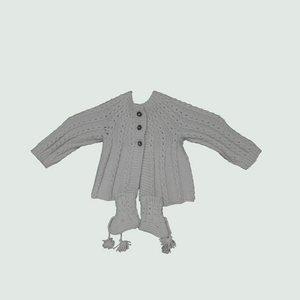 Woolen Hand Knit Baby Cardigan I 100% Organic Yarn - Mojopanda Organic  Store
