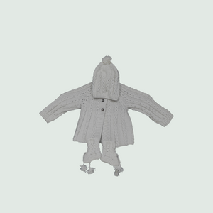 Woolen Hand Knit Baby Cardigan I 100% Organic Yarn - Mojopanda Organic  Store
