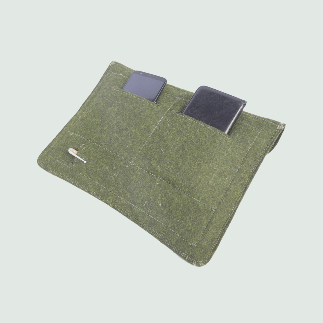 Green Laptop Sleeves/Cover | 100% Organic Wool - Mojopanda Organic  Store