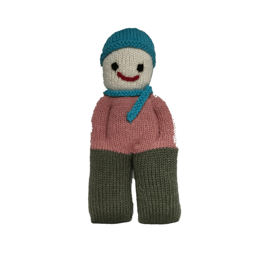 Mr. Happy - The Doll Hand Knitted Stuffed/Plush/Soft Toy | 100% Organic | Health-pro - Mojopanda Organic  Store