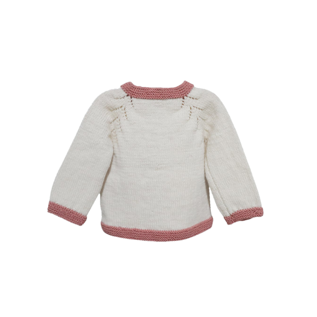Border Brown Sweater for Baby | 100% Organic Wool - Mojopanda Organic  Store