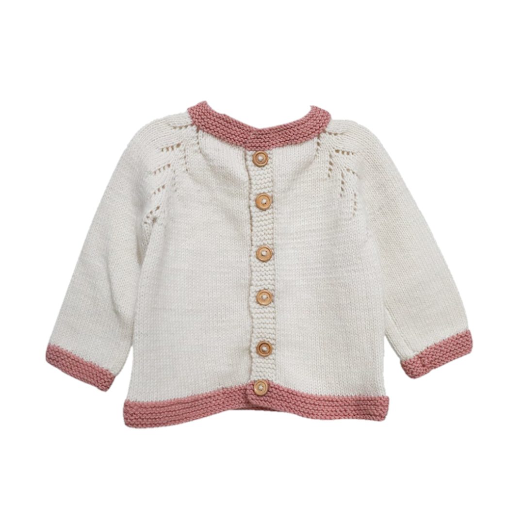 Border Brown Sweater for Baby | 100% Organic Wool - Mojopanda Organic  Store