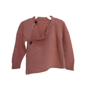 Peach Angrakha Sweater for Baby I 100% Organic Cotton - Mojopanda Organic  Store