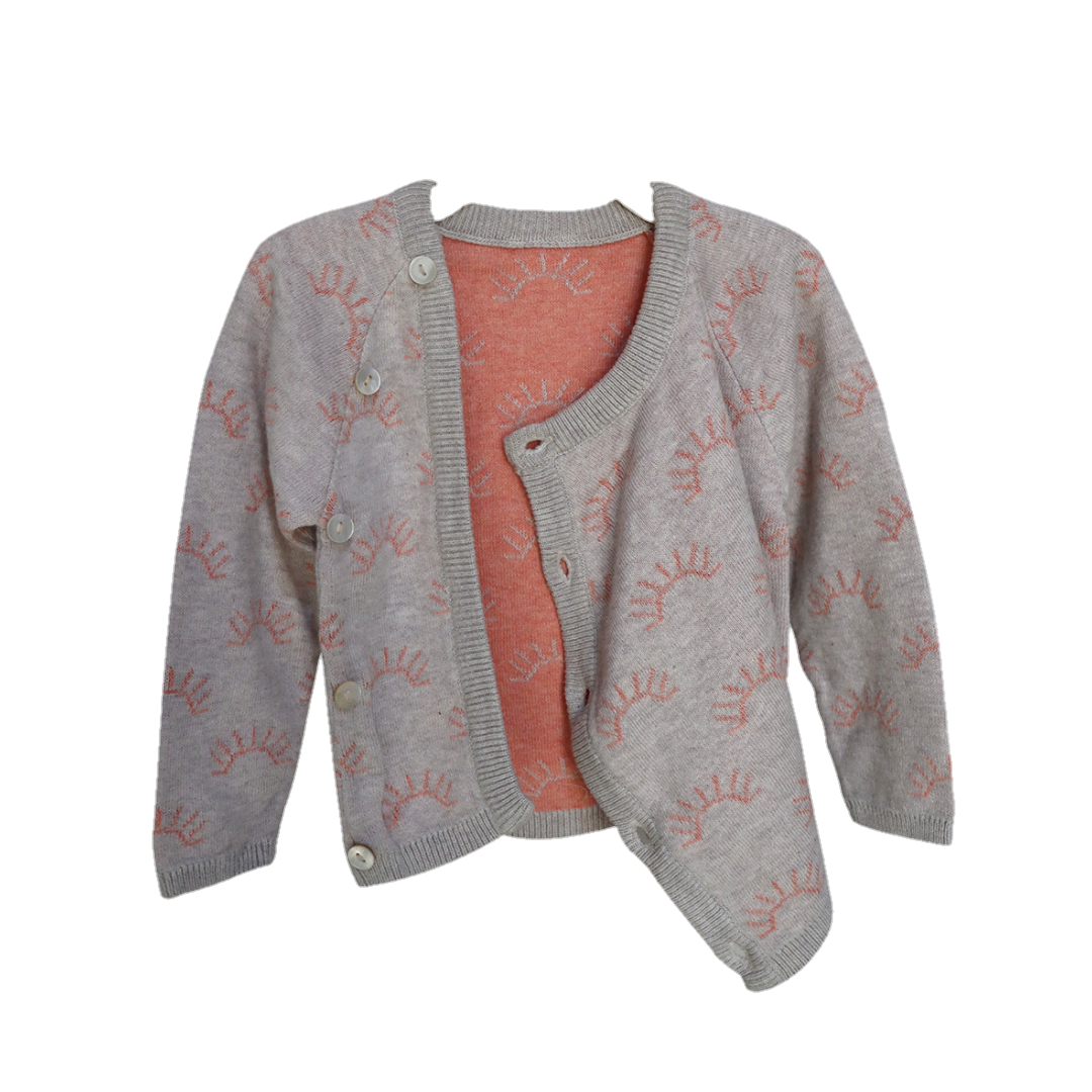Peach Sunrise Angrakha Sweater for Baby I 100% Organic Cotton - Mojopanda Organic  Store