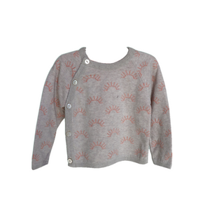 Peach Sunrise Angrakha Sweater for Baby I 100% Organic Cotton - Mojopanda Organic  Store