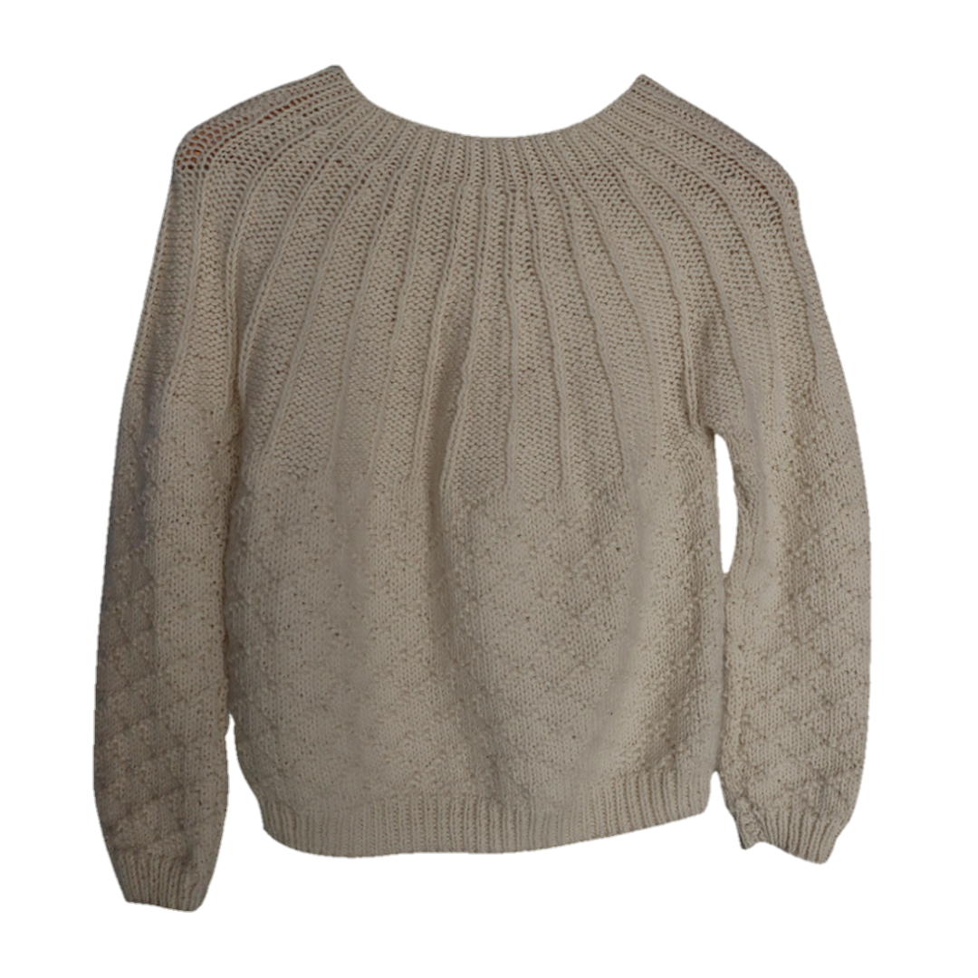 Sea Shell White Sweater for Baby I 100% Organic wool - Mojopanda Organic  Store