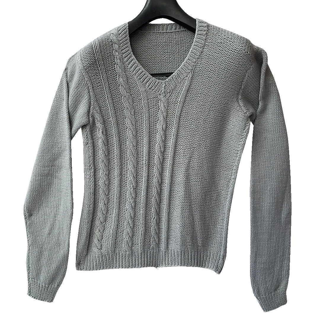 Pullover Round Neck  - Ultimate Grey |  For Men  |  100% Organic Wool - Mojopanda Organic  Store