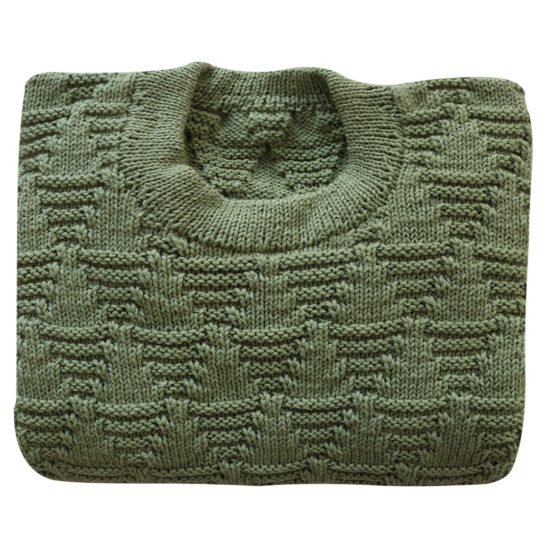 Pullover   Round Neck - Peppermint Green  |  For  Men  |  100% Organic Wool - Mojopanda Organic  Store