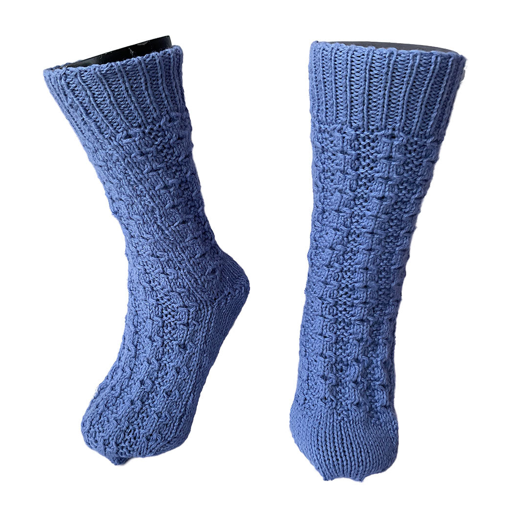 Organic Wool  |  Socks  For Men & Women | Wild Blue - Mojopanda Organic  Store