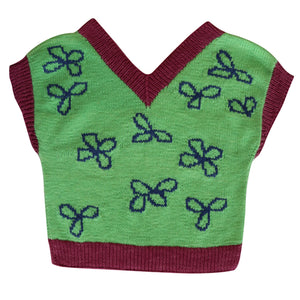 Organic Wool  |  Top Flowery  |  Multi Color - Mojopanda Organic  Store