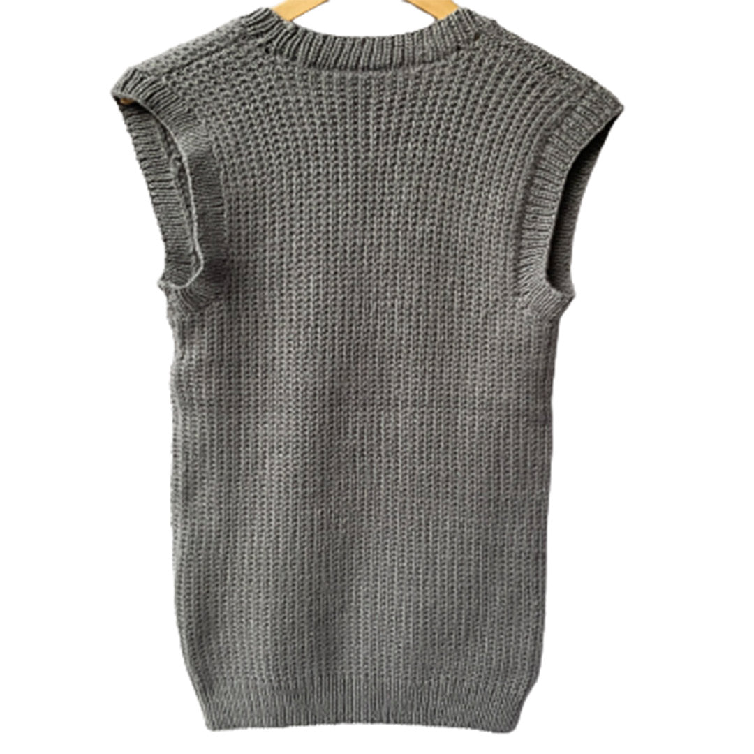 Pullover V Neck  Half  Sleeve - Ultimate Grey    |  For  Men   |  100% Organic Wool - Mojopanda Organic  Store