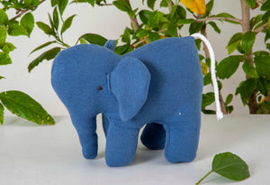 Elephant soft toy Dark Blue/ Made in India /Baby/ Plush/Soft Toy | 100% Premium Cotton - Mojopanda Organic  Store