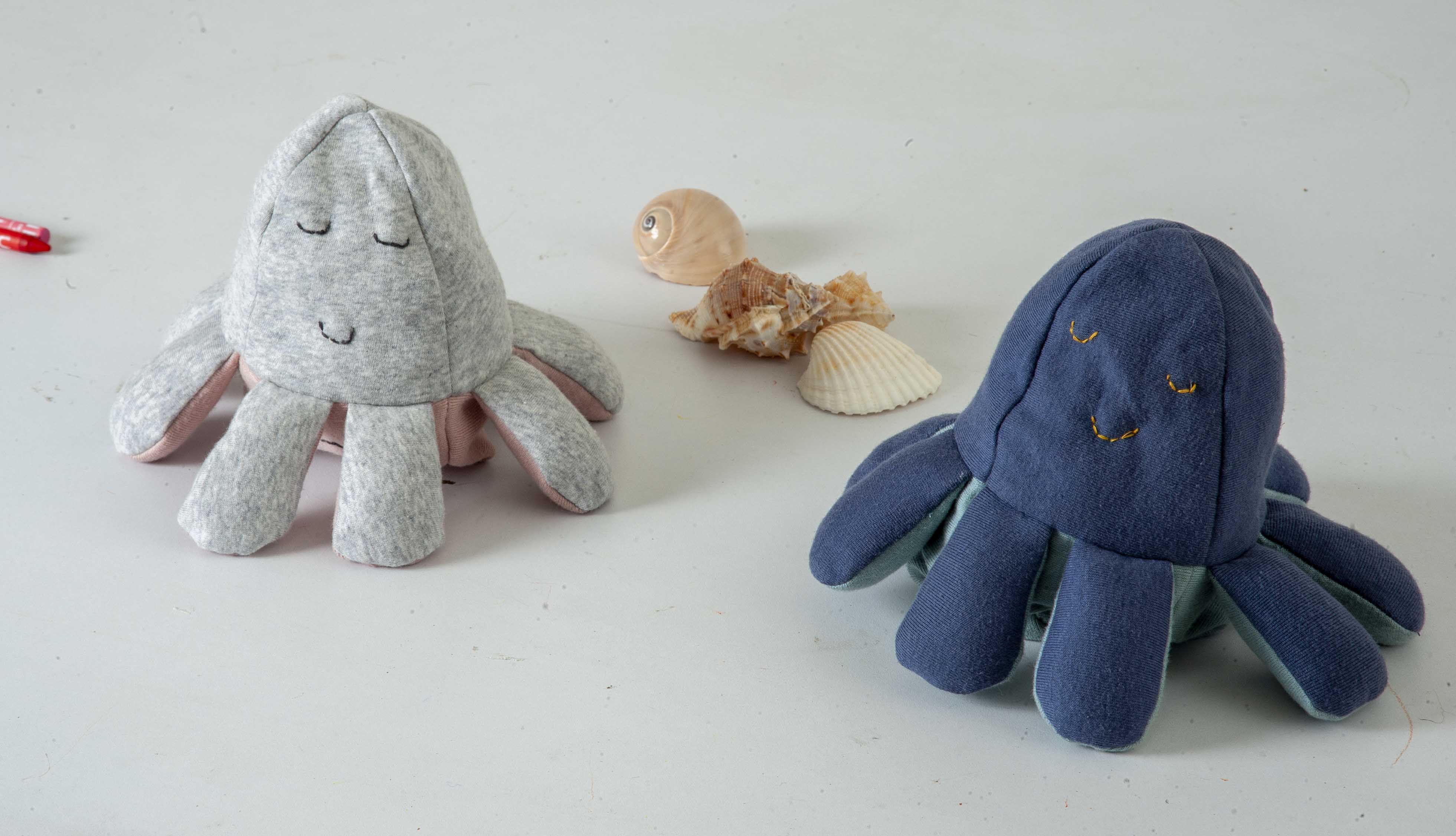 Gift Combo | Net bag | Elephant toy Pair | Reversible Octopus| Taddy | Chocolate - Mojopanda Organic  Store