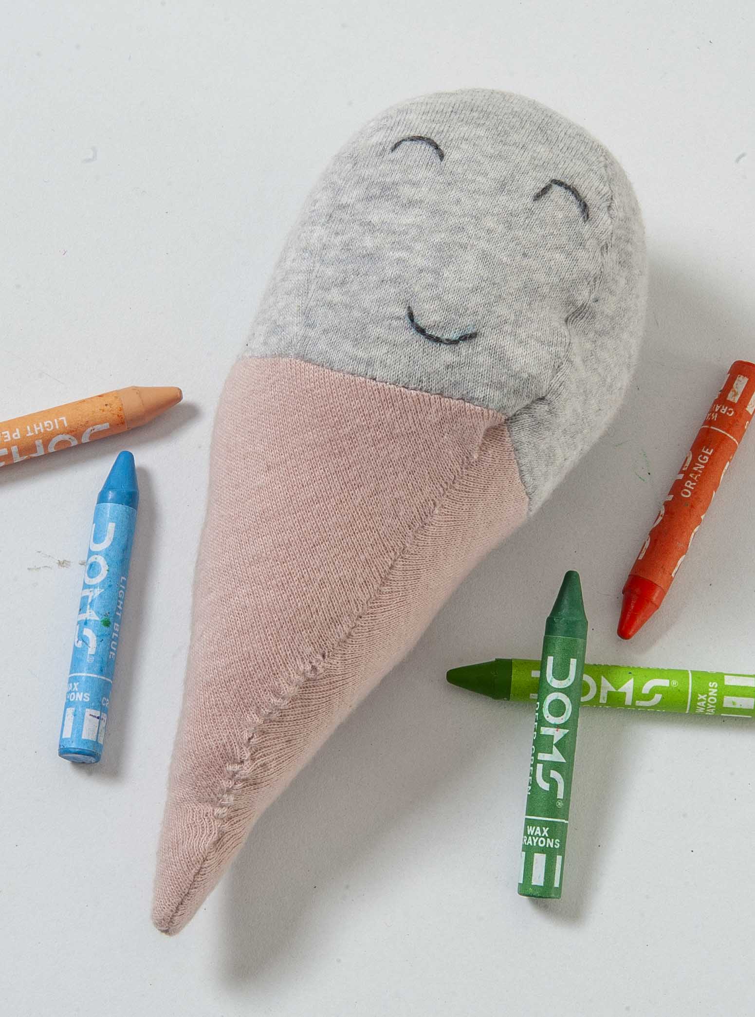 Ice Cream Multicolor Knitted Stuffed/Plush/Soft Toy | 100% Premium Cotton - Mojopanda Organic  Store