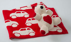 Gift Set of 2 (Blanket with Panda Bear) | 100% Organic Wool & Cotton - Mojopanda Organic  Store