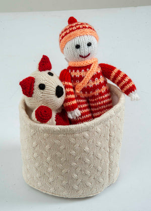 Gift Set of 3 (Basket, Doll, Panda Bear) | 100% Organic Wool - Mojopanda Organic  Store