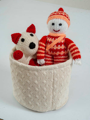 Gift Set of 3 (Basket, Doll, Panda Bear) | 100% Organic Wool - Mojopanda Organic  Store