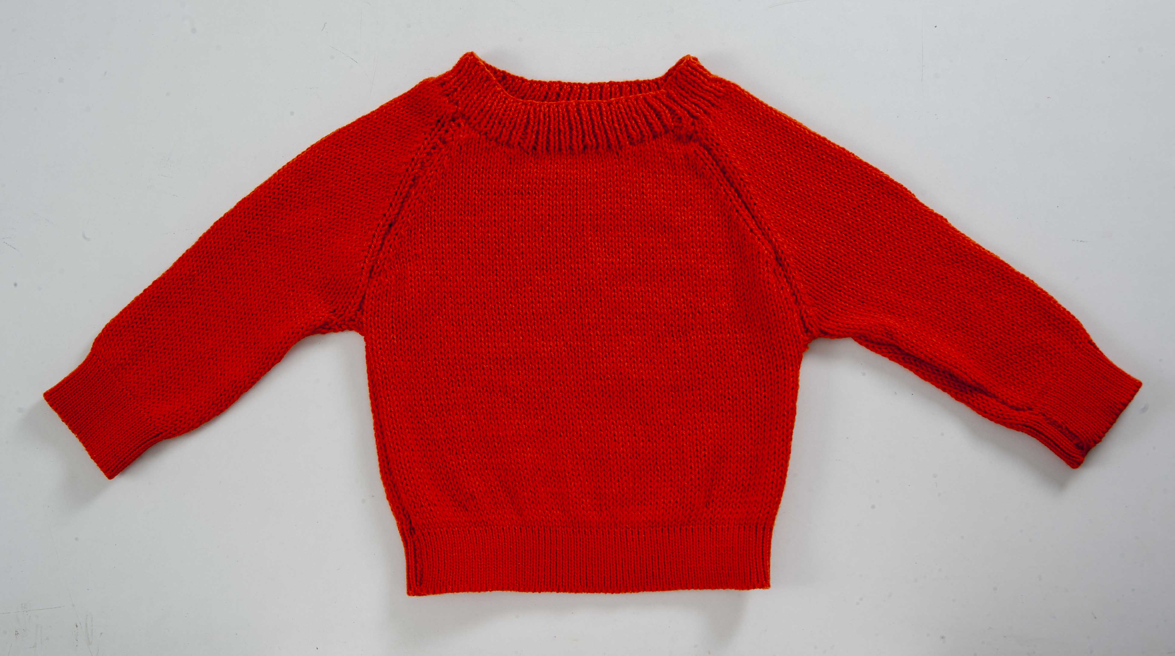 Organic Wool   |  Pullover  |   Grenadier | Size- 5 Years - Mojopanda Organic  Store