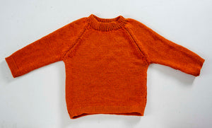 Organic Wool | Pullover |Tomato Cream | Size-5 years - Mojopanda Organic  Store