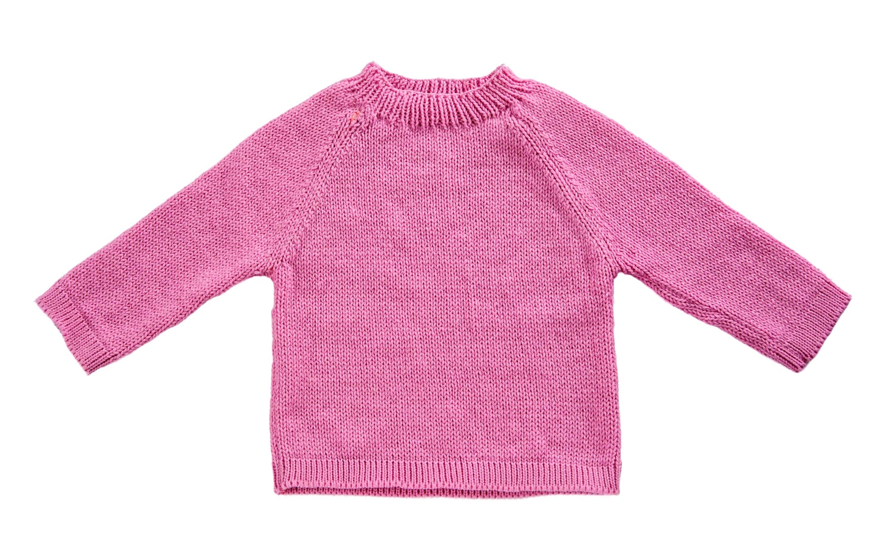 Organic  Wool  | Pullover  | Classic Rose| Size-6 Years - Mojopanda Organic  Store