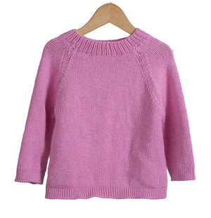 Organic  Wool  | Pullover  | Classic Rose| Size-6 Years - Mojopanda Organic  Store
